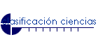 clasificaci�n ciencias